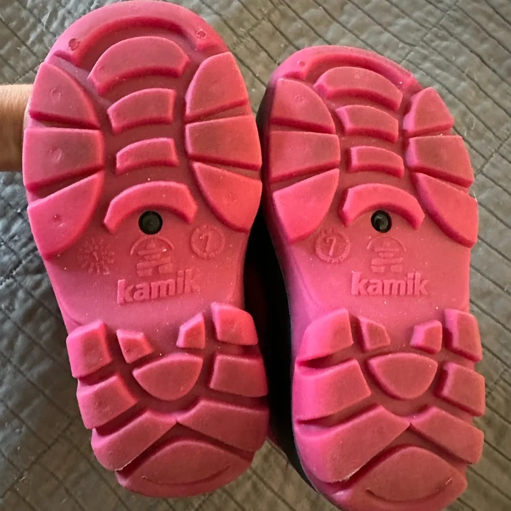 Kamik Kids Pink and Purple Winter Snow Boots